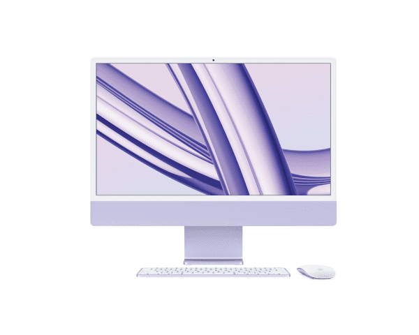Immaculate Apple iMac M3 24-inch Purple 16GB RAM 1TB SSD Touch ID 4 Ports A2873 Warranty